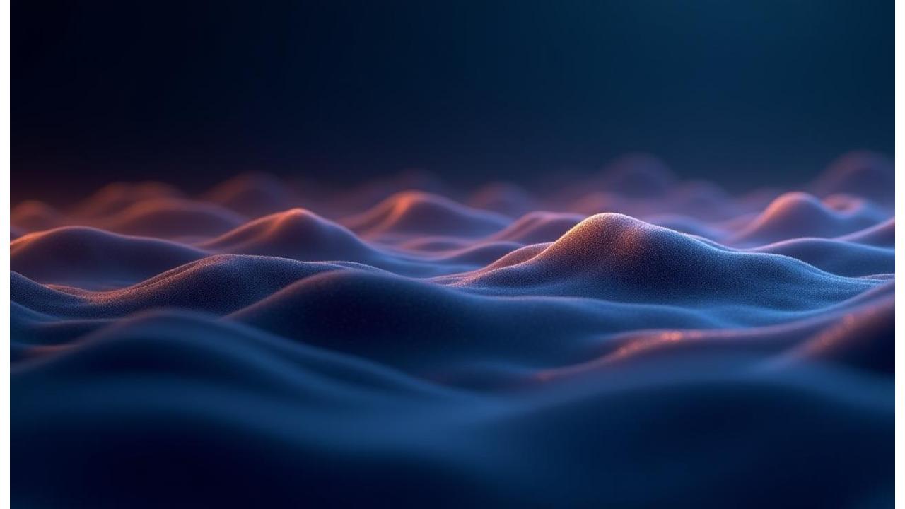 Abstract looping waveform animation background
