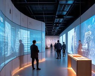 Sensory retail installation with interactive projections and sound